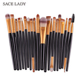 SACE LADY Make up Brushes Set 20Pcs