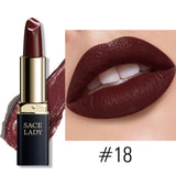 SACE LADY 18 Colors Silky Matte Lipstick
