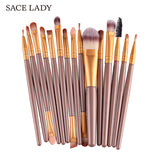 SACE LADY Makeup Brushes Set 15pcs